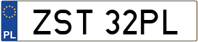 Truck License Plate